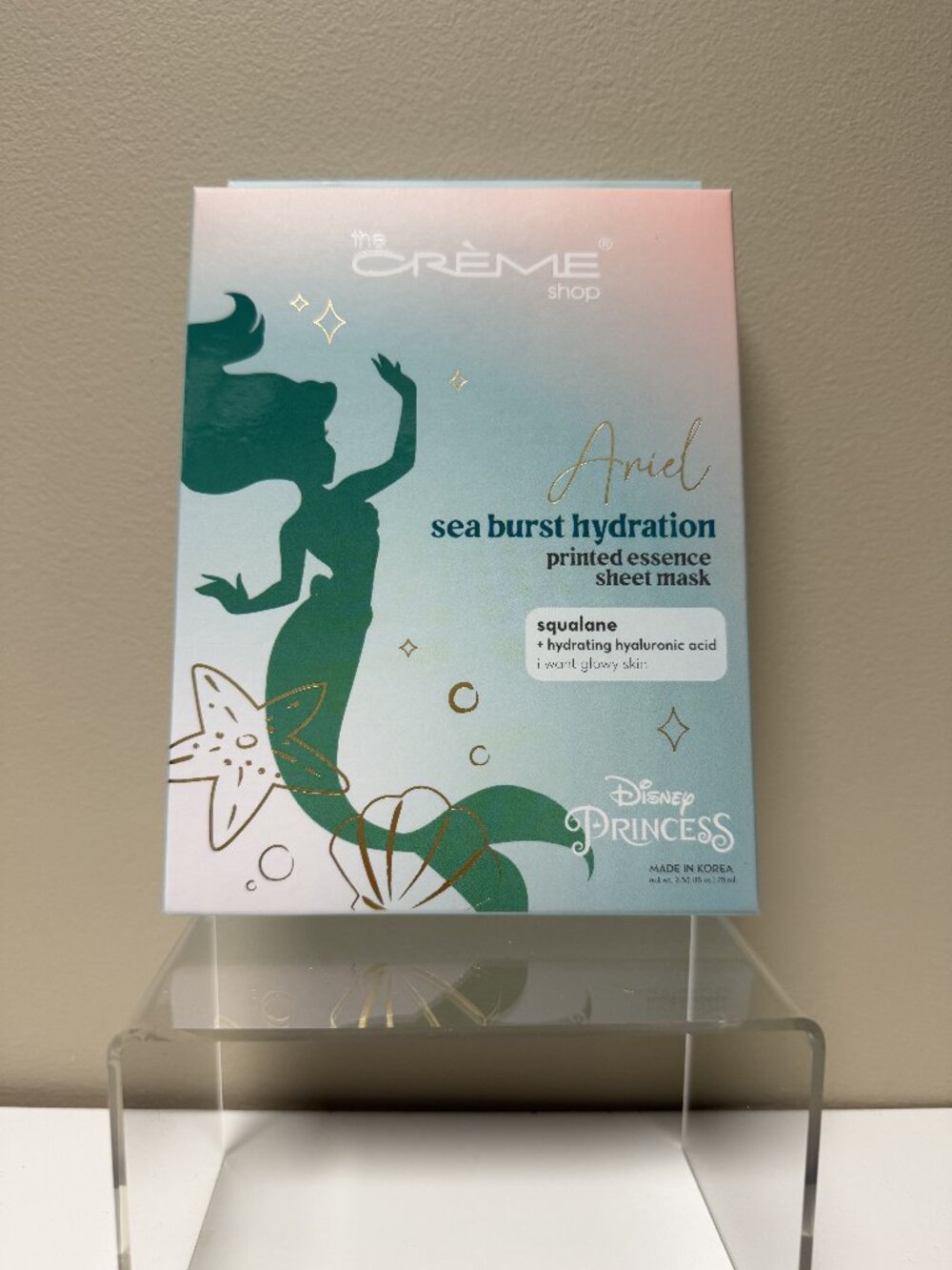 The Creme Shop Ariel Sea Burst Hydration Printed essence sheet masks (3 pack)